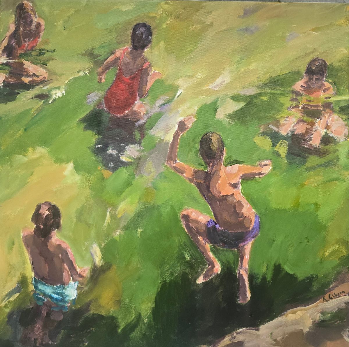 Jumping Hole 800 x 800 Acrylic on canvas