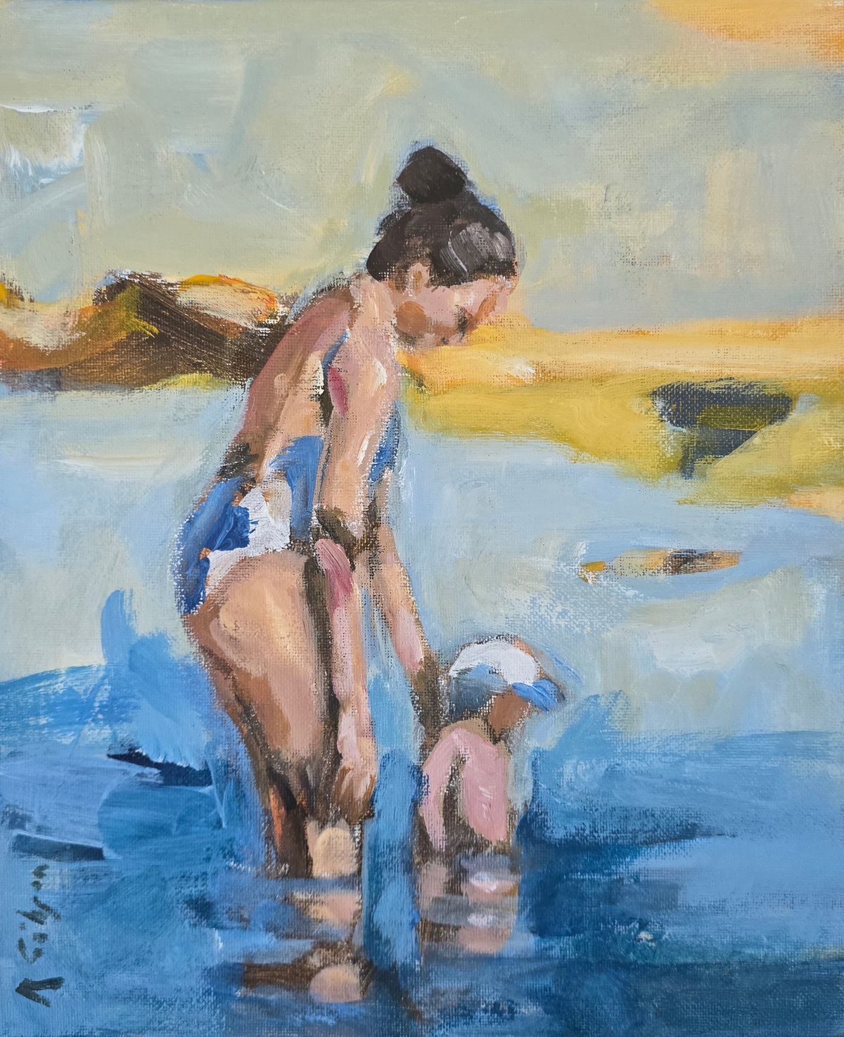 Mum & Son 200x250 Acrylic on canvas