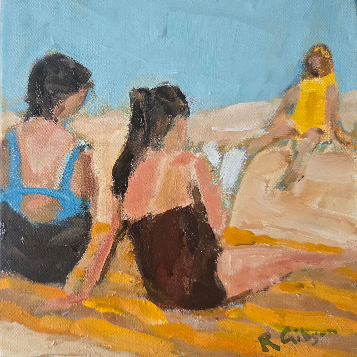 Reading 200x200 Acrylic on canvas