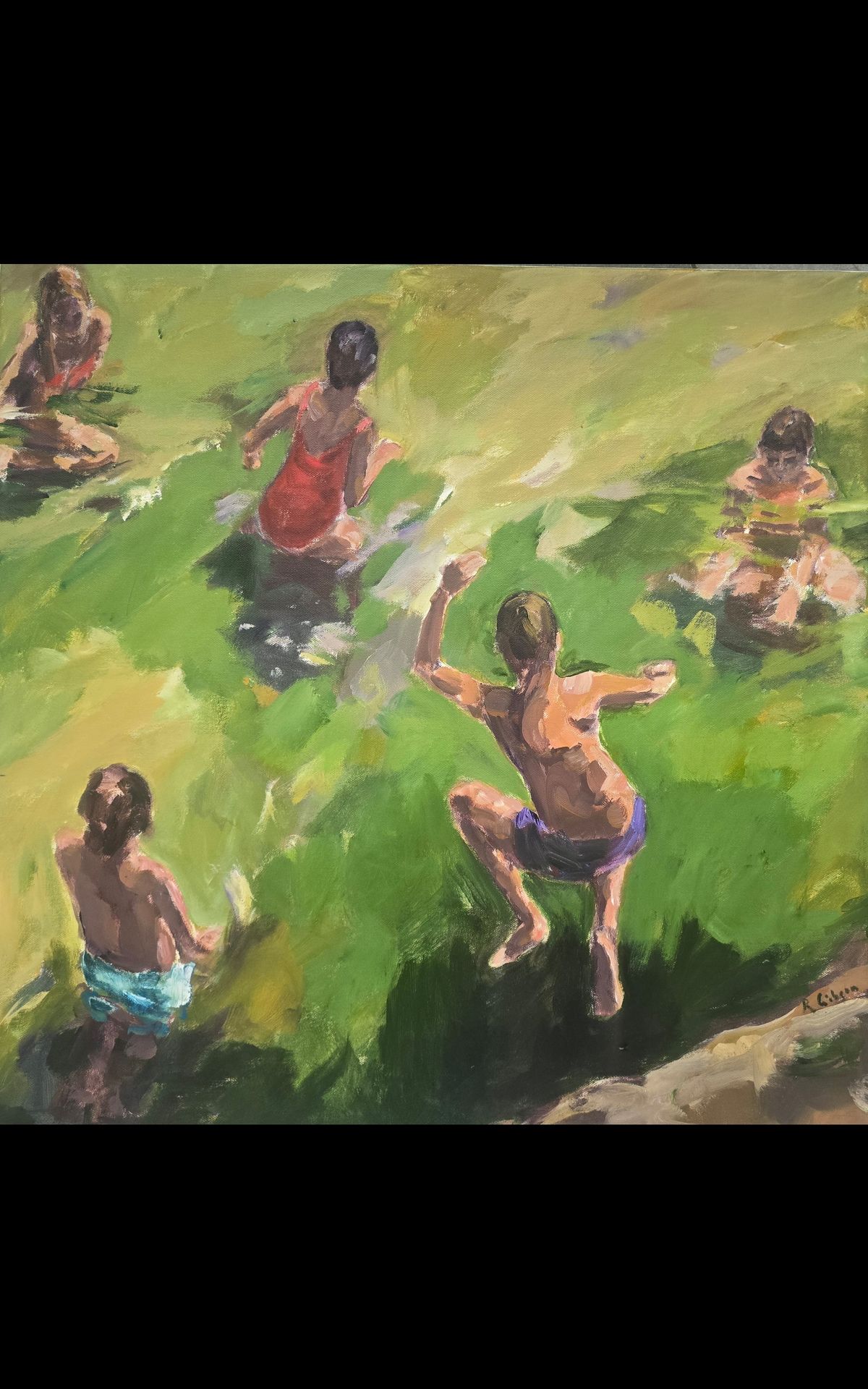 Jumping Hole 800 x 800 Acrylic on canvas